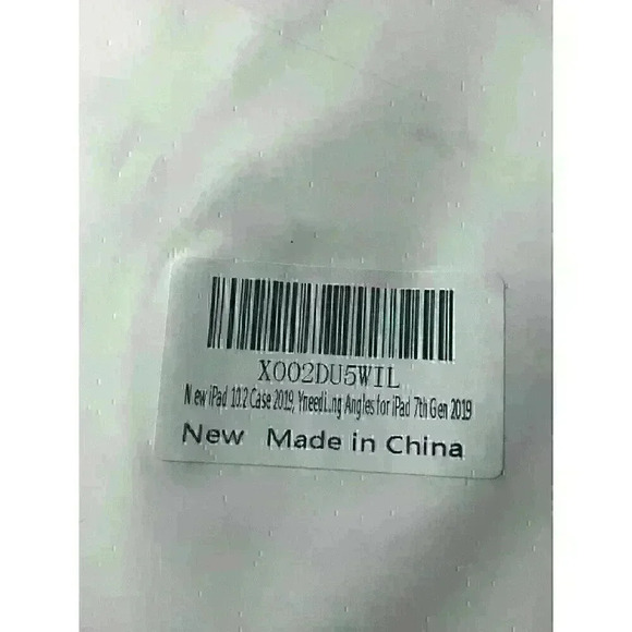 Case iPad 7th Generation 10.2 2019 White with Purple Abstract Art NEW! - Picture 6 of 6